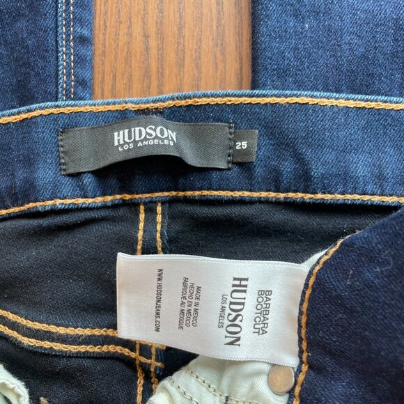 Hudson Jeans Barbara Bootcut TALL 33" Sz 25 Dark Wash - Picture 3 of 3